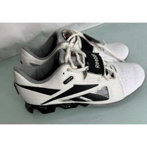 Reebok Women's Crossfit Shoes White Gray Shoelace Strap J85209 Size 8.5